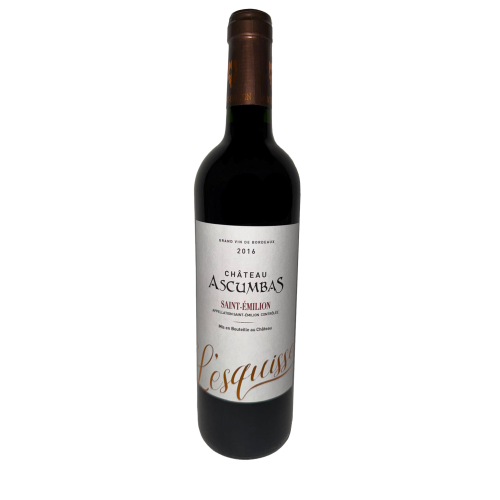 Château Ascoumbas - L'esquisse rouge - Saint Emilion Grand cru 2016